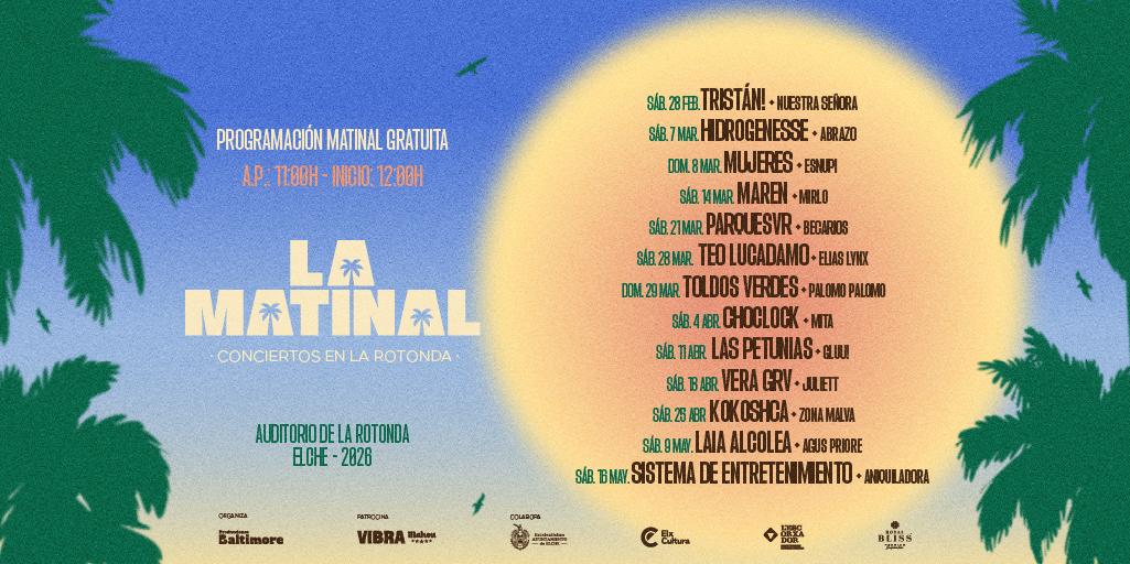 Nace La Matinal: el nuevo ciclo gratuito que llenará de música las mañanas de los sábados en Elche   