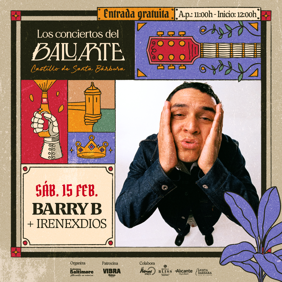 Llenazo espectacular para ver a Barry B e Irenexdios en Los Conciertos del Baluarte 