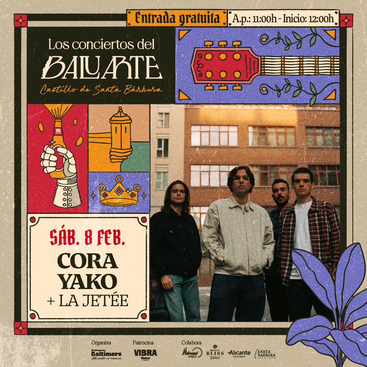 Los Conciertos del Baluarte presentan dos directos de alto voltaje para este sábado: Cora Yako y La Jetée  